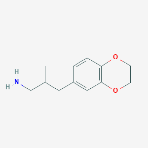 3-(2,3-Dihydrobenzo[b][1,4]dioxin-6-yl)-2-methylpropan-1-amine