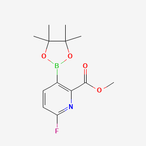 Methyl 6-fluoro-3-(tetramethyl-1,3,2-dioxaborolan-2-yl)pyridine-2-carboxylate