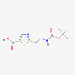 2-(2-((Tert-butoxycarbonyl)amino)ethyl)thiazole-5-carboxylic acid