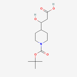 3-(1-(tert-Butoxycarbonyl)piperidin-4-yl)-3-hydroxypropanoic acid