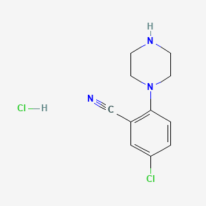 5-Chloro-2-(piperazin-1-yl)benzonitrile hydrochloride