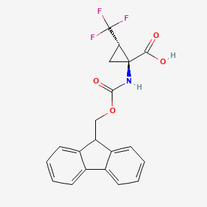 (1S,2S)-1-({[(9H-fluoren-9-yl)methoxy]carbonyl}amino)-2-(trifluoromethyl)cyclopropane-1-carboxylic acid