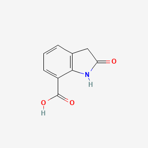 molecular formula C9H7NO3 B1357598 2-氧代吲哚-7-羧酸 CAS No. 25369-43-1