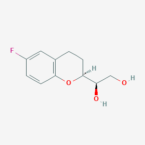 molecular formula C11H13FO3 B135760 (1'R,2S)-2-(1',2'-二羟乙基)-6-氟色满 CAS No. 303176-39-8