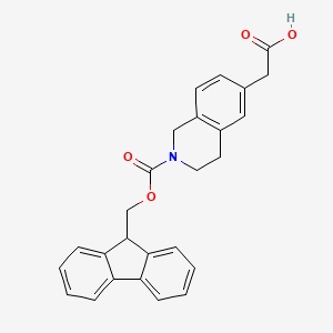 2-(2-{[(9H-fluoren-9-yl)methoxy]carbonyl}-1,2,3,4-tetrahydroisoquinolin-6-yl)aceticacid