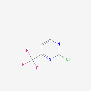 molecular formula C6H4ClF3N2 B1357606 2-Chloro-4-methyl-6-(trifluoromethyl)pyrimidine CAS No. 241164-09-0