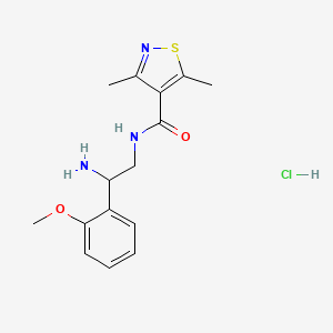 N-[2-amino-2-(2-methoxyphenyl)ethyl]-3,5-dimethyl-1,2-thiazole-4-carboxamidehydrochloride