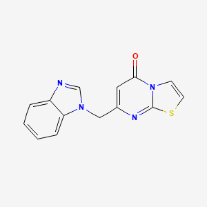 7-[(1H-1,3-benzodiazol-1-yl)methyl]-5H-[1,3]thiazolo[3,2-a]pyrimidin-5-one