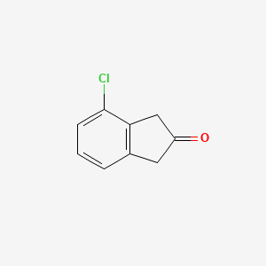 molecular formula C9H7ClO B1357610 4-Chloro-1H-inden-2(3H)-one CAS No. 74124-90-6