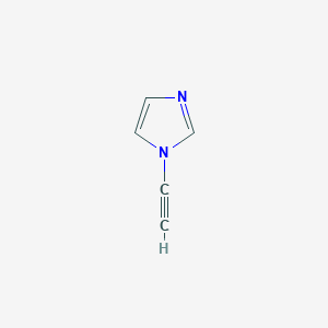 molecular formula C5H4N2 B1357617 1H-Imidazole, 1-ethynyl- 