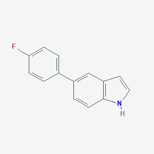 molecular formula C14H10FN B135762 5-(4-氟苯基)-1H-吲哚 CAS No. 144104-44-9