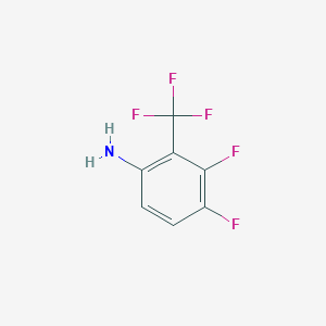 molecular formula C7H4F5N B1357623 3,4-Difluoro-2-(trifluoromethyl)aniline 