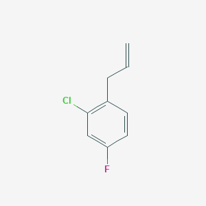 molecular formula C9H8ClF B135764 3-(2-氯-4-氟苯基)-1-丙烯 CAS No. 128426-47-1