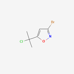 3-Bromo-5-(2-chloropropan-2-yl)-1,2-oxazole