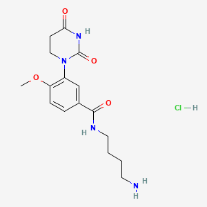 N-(4-Aminobutyl)-3-(2,4-dioxotetrahydropyrimidin-1(2H)-yl)-4-methoxybenzamide hydrochloride