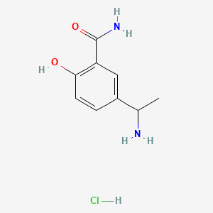 5-(1-Aminoethyl)-2-hydroxybenzamidehydrochloride