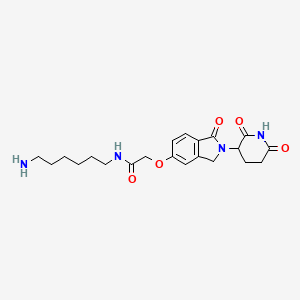 N-(6-aminohexyl)-2-[2-(2,6-dioxo-3-piperidyl)-1-oxo-isoindolin-5-yl]oxy-acetamide