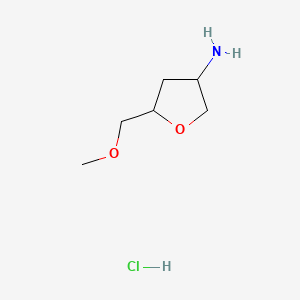 5-(Methoxymethyl)oxolan-3-amine hydrochloride