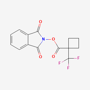 (1,3-dioxoisoindol-2-yl) 1-(trifluoromethyl)cyclobutane-1-carboxylate