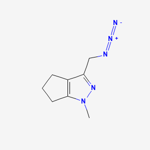 3-(azidomethyl)-1-methyl-1H,4H,5H,6H-cyclopenta[c]pyrazole