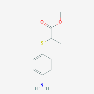 Methyl 2-((4-aminophenyl)thio)propanoate