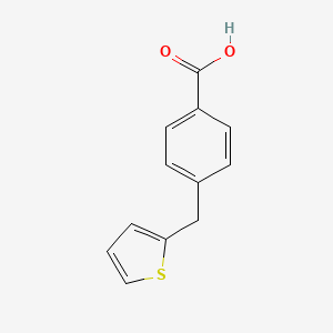 molecular formula C12H10O2S B1357649 4-[(Thiophen-2-yl)methyl]benzoic acid CAS No. 1002727-90-3