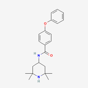 molecular formula C22H28N2O2 B13576520 4-phenoxy-N-(2,2,6,6-tetramethylpiperidin-4-yl)benzamide 