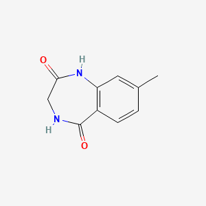 molecular formula C10H10N2O2 B13576524 8-methyl-2,3,4,5-tetrahydro-1H-1,4-benzodiazepine-2,5-dione 