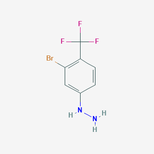 1-(3-Bromo-4-(trifluoromethyl)phenyl)hydrazine