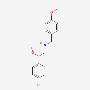 1-(4-Chlorophenyl)-2-{[(4-methoxyphenyl)methyl]amino}ethan-1-ol