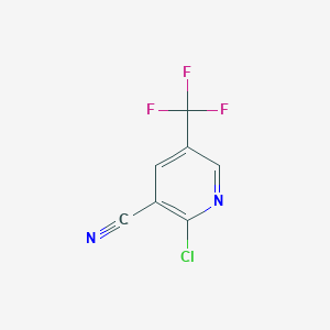 molecular formula C7H2ClF3N2 B1357659 2-Chloro-5-(trifluoromethyl)nicotinonitrile CAS No. 624734-22-1