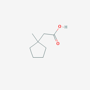molecular formula C8H14O2 B1357660 2-(1-Methylcyclopentyl)acetic acid CAS No. 933-47-1