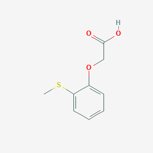 molecular formula C9H10O3S B1357663 [2-(Methylthio)phenoxy]acetic Acid CAS No. 3395-40-2