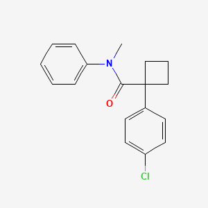 1-(4-chlorophenyl)-N-methyl-N-phenylcyclobutane-1-carboxamide