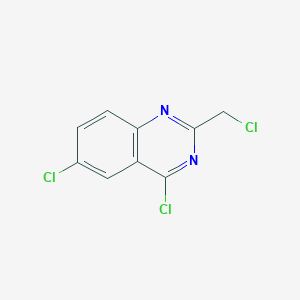molecular formula C9H5Cl3N2 B1357664 4,6-Dichloro-2-(chloromethyl)quinazoline CAS No. 61164-82-7