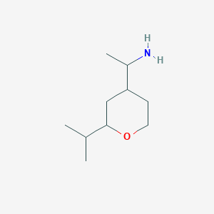 1-(2-Isopropyltetrahydro-2h-pyran-4-yl)ethan-1-amine