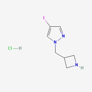 1-[(azetidin-3-yl)methyl]-4-iodo-1H-pyrazolehydrochloride