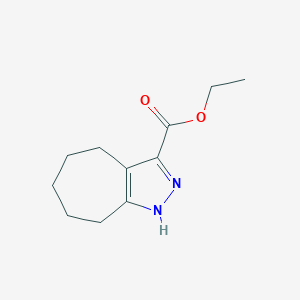 molecular formula C11H16N2O2 B1357665 Ethyl 2,4,5,6,7,8-hexahydrocyclohepta[c]pyrazole-3-carboxylate CAS No. 842137-77-3