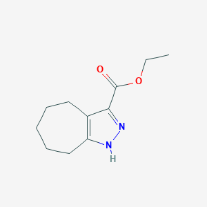 molecular formula C11H16N2O2 B1357665 2,4,5,6,7,8-六氢环庚并[c]吡唑-3-羧酸乙酯 CAS No. 842137-77-3