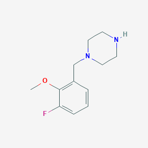 1-[(3-Fluoro-2-methoxyphenyl)methyl]piperazine