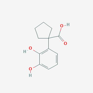 1-(2,3-Dihydroxyphenyl)cyclopentane-1-carboxylic acid