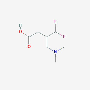 3-[(Dimethylamino)methyl]-4,4-difluorobutanoic acid