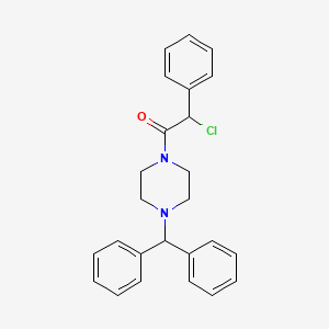 2-Chloro-1-[4-(diphenylmethyl)piperazin-1-yl]-2-phenylethan-1-one