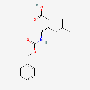 (S)-3-((((Benzyloxy)carbonyl)amino)methyl)-5-methylhexanoic acid