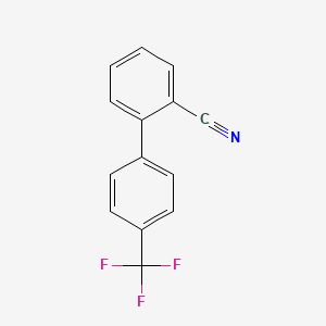 molecular formula C14H8F3N B1357676 2-[4-(Trifluoromethyl)phenyl]benzonitrile CAS No. 91748-21-9