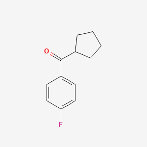 molecular formula C12H13FO B1357678 Cyclopentyl 4-fluorophenyl ketone CAS No. 31545-25-2