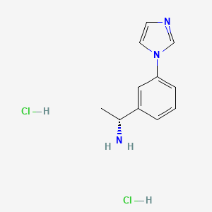 (1R)-1-[3-(1H-imidazol-1-yl)phenyl]ethan-1-aminedihydrochloride