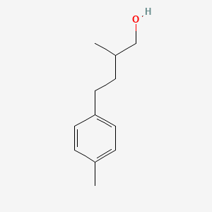 molecular formula C12H18O B13576846 2-Methyl-4-(p-tolyl)butan-1-ol 