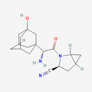 (1S,3S,5S)-2-[(2R)-2-amino-2-(3-hydroxy-1-adamantyl)acetyl]-2-azabicyclo[3.1.0]hexane-3-carbonitrile