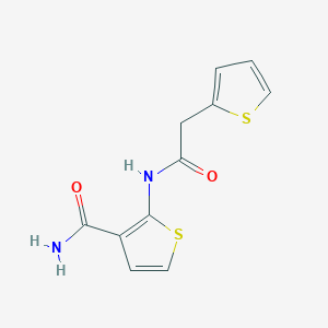 2-(2-(Thiophen-2-yl)acetamido)thiophene-3-carboxamide